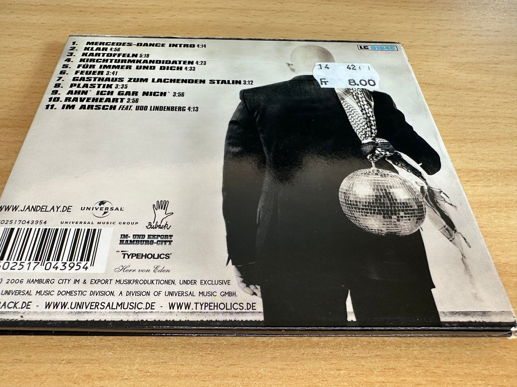 CDs: Jan Delay – Mercedes-Dance – Gebraucht aus Rikon im Tösstal von Alpenmutz 1