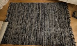 IKEA KÖPENHAMN wool, handwoven rug, dark grey, 170x240 cm