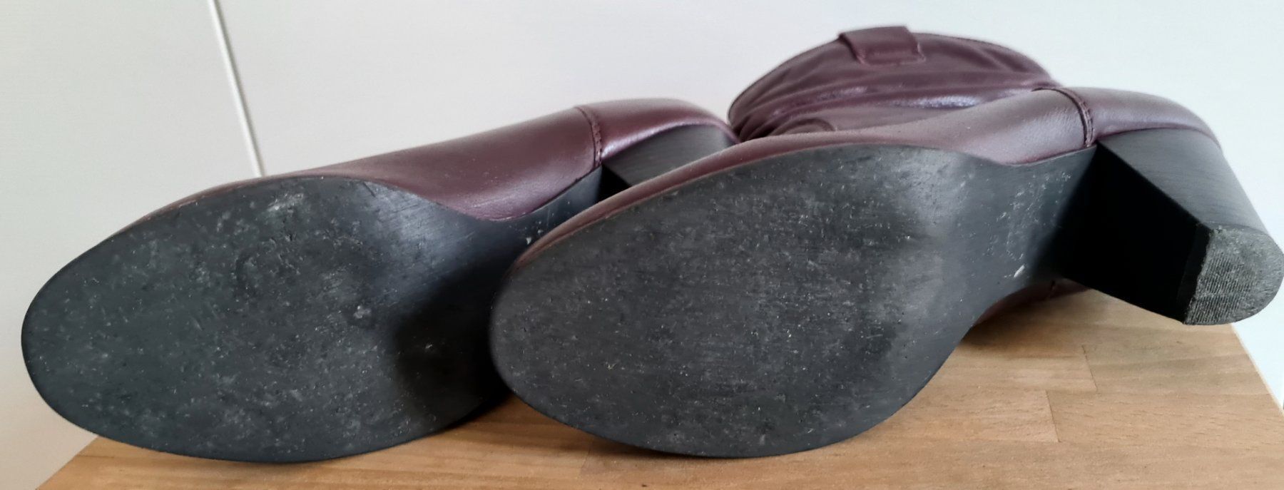 Scarpe da donna: Lederstiefeletten bordeaux – Usato da Islikon venduto da EFH651 2