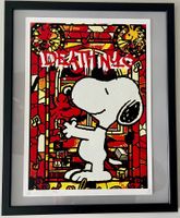 DEATH NYC Pop Art „Snoopy Death NYC“, Ltd. x/100 + cadre