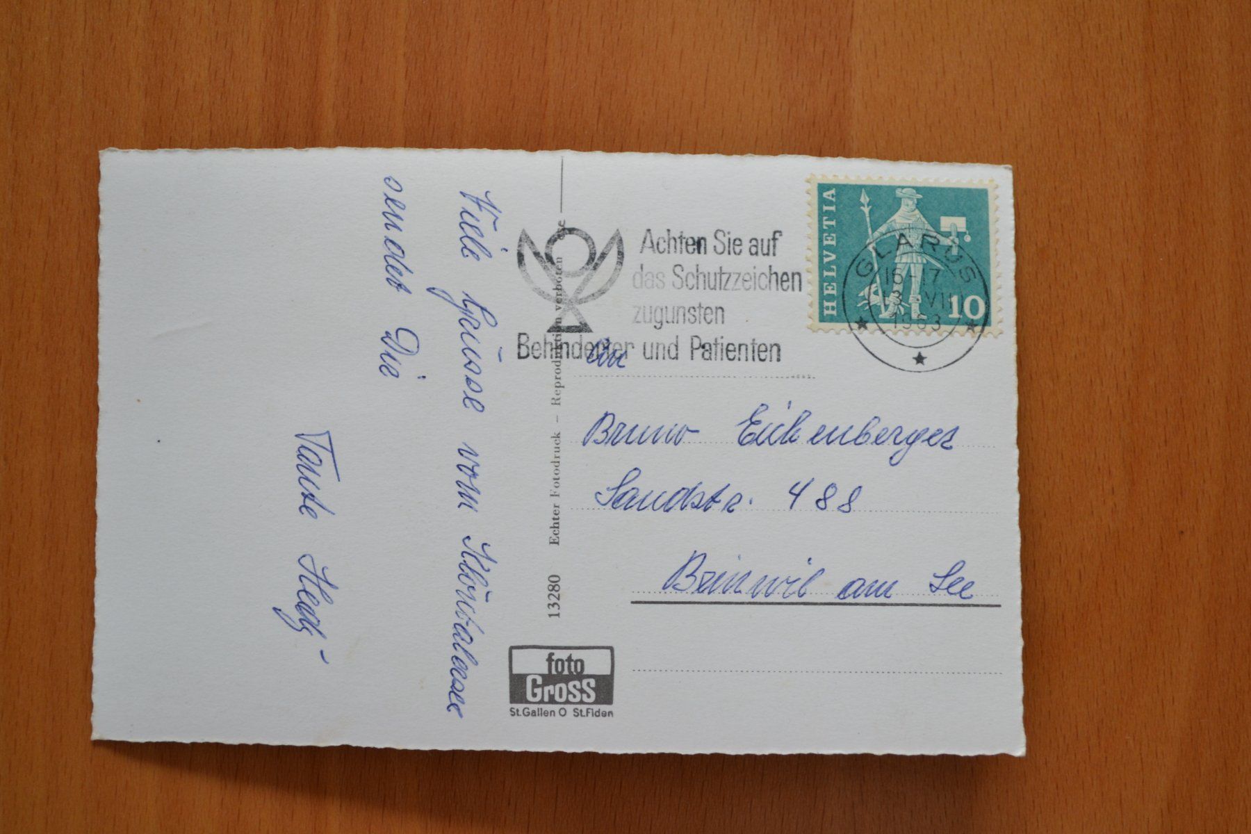 Cartoline postali: AK Klöntalersee GL – Usato da Beinwil am See venduto da kajak55 1