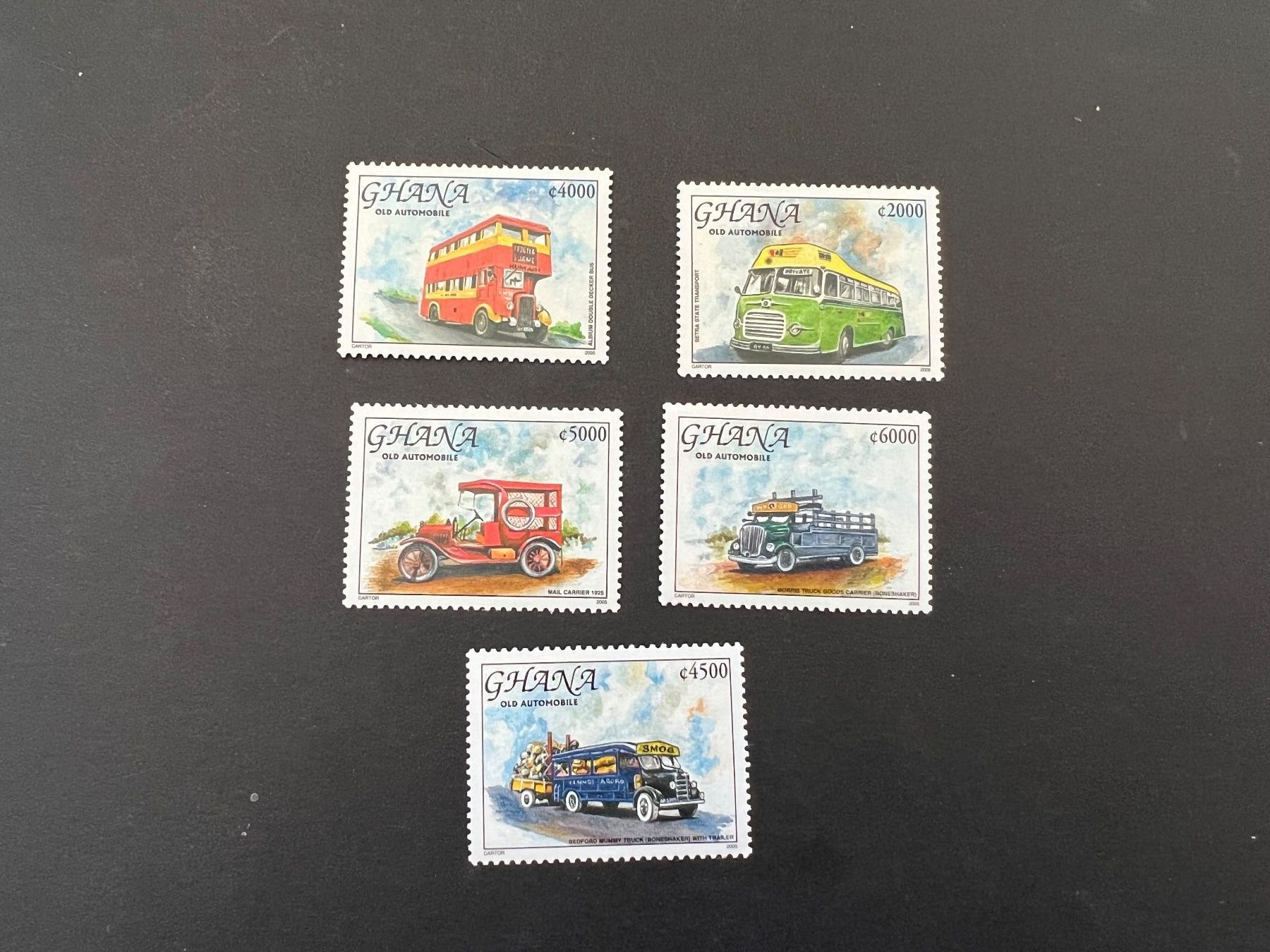 Alle Briefmarken: Ghana Bus Motivmarken 2005 **  (B8) – Neu (gemäss Beschreibung) aus Hinwil von Sidi4