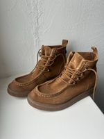 Brown Velor Leather Shoes