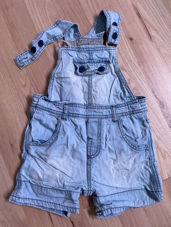 Kinder Latzhose kurz von Zara Baby, Jeans hellblau, Gr. 86