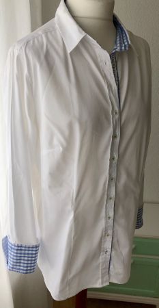 By Mi Hamburg Trachtenbluse, Gr. 3XL 46, Bluse, Baumwolle