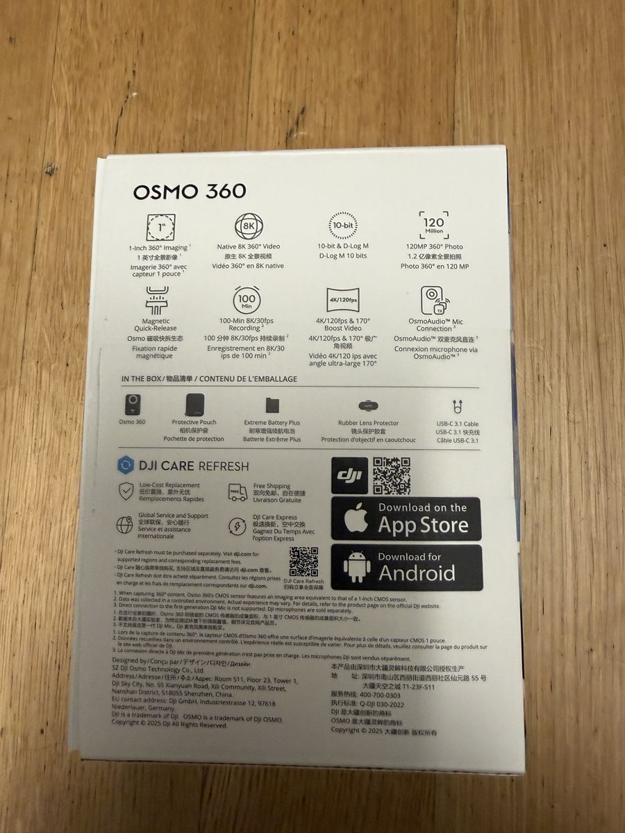 DJI Action Cam: DJI Osmo 360 Standard Combo Kamera neuwertig – Usato da Davos Platz venduto da Momi7 1