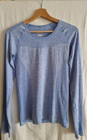 Nike Dri-Fit Long Sleeve Shirt hellblau Grösse S Sport
