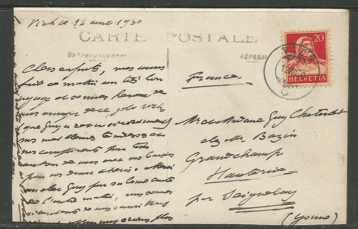 Cartoline postali: Carte P de 1930 ( Vich ) – Usato da La Russille venduto da Nono4 1