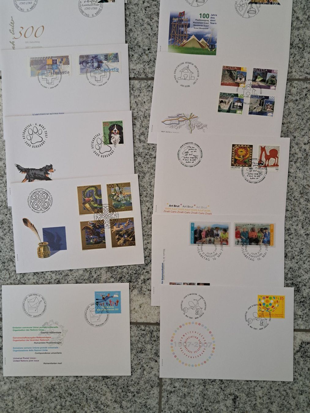 Alle Briefmarken: Ersttagsbriefe Jahresserie 2007 FDC Briefe – Neu und originalverpackt aus Bazenheid von derdelorean01 2