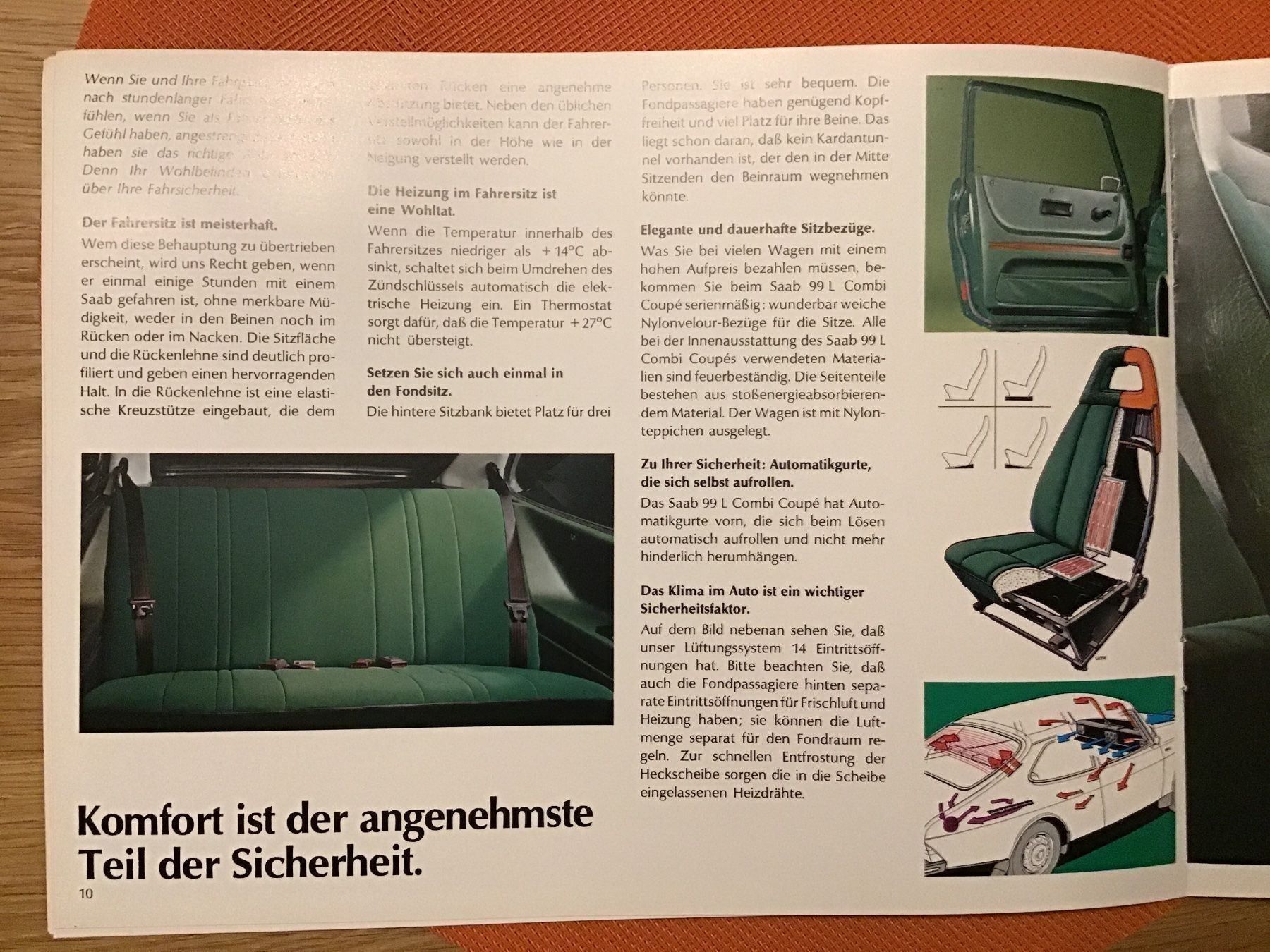 Saab Documenti: Saab 99 L Combi Coupé 1975 Prospekt – Usato da Scherzingen venduto da Starseller62 4