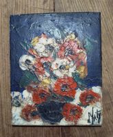 Ölbild auf Leinwand Henry d'Anty Blumenstrauss ohne Rahmen