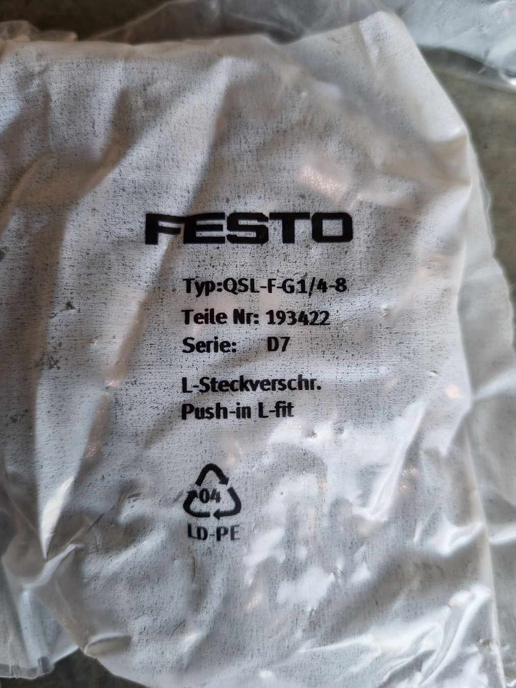 Festo Altro per industria metallurgica: FESTO Verschraubungen – Nuovo e nell'imballaggio originale da Bühl BE venduto da Cheep03 3