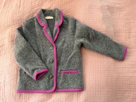 Wollwalk Jacke Gr.116 Trachtenjacke