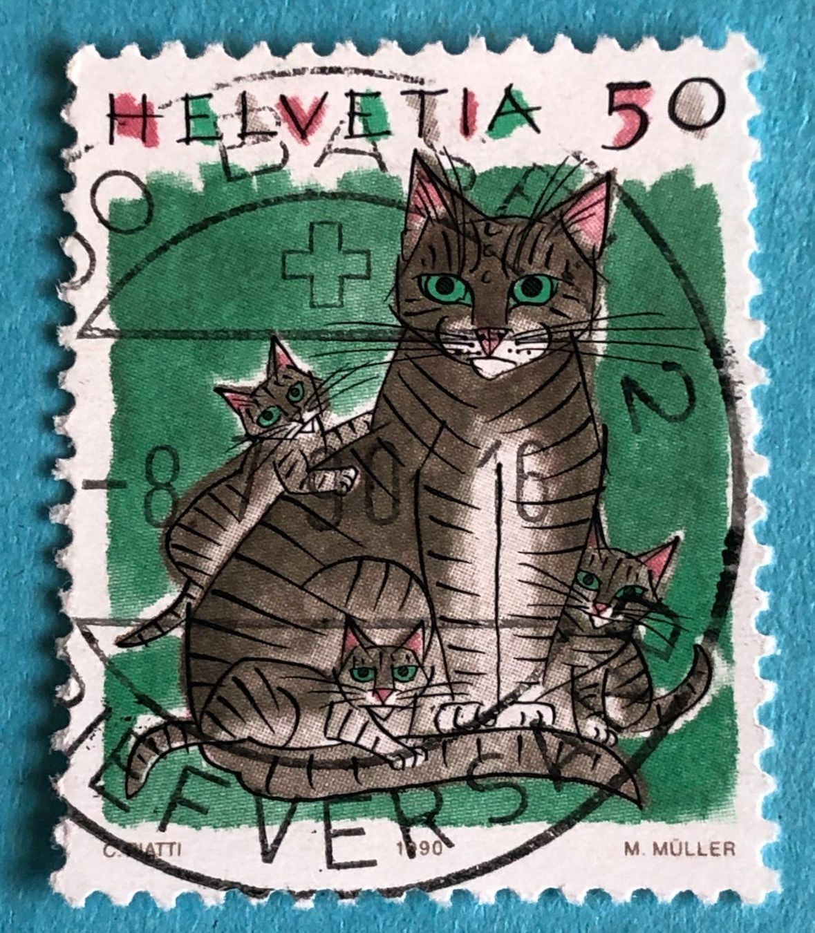 Alle Briefmarken: Nr.790 mit Vollstempel  Basel – Gebraucht aus Aarau von Billa007
