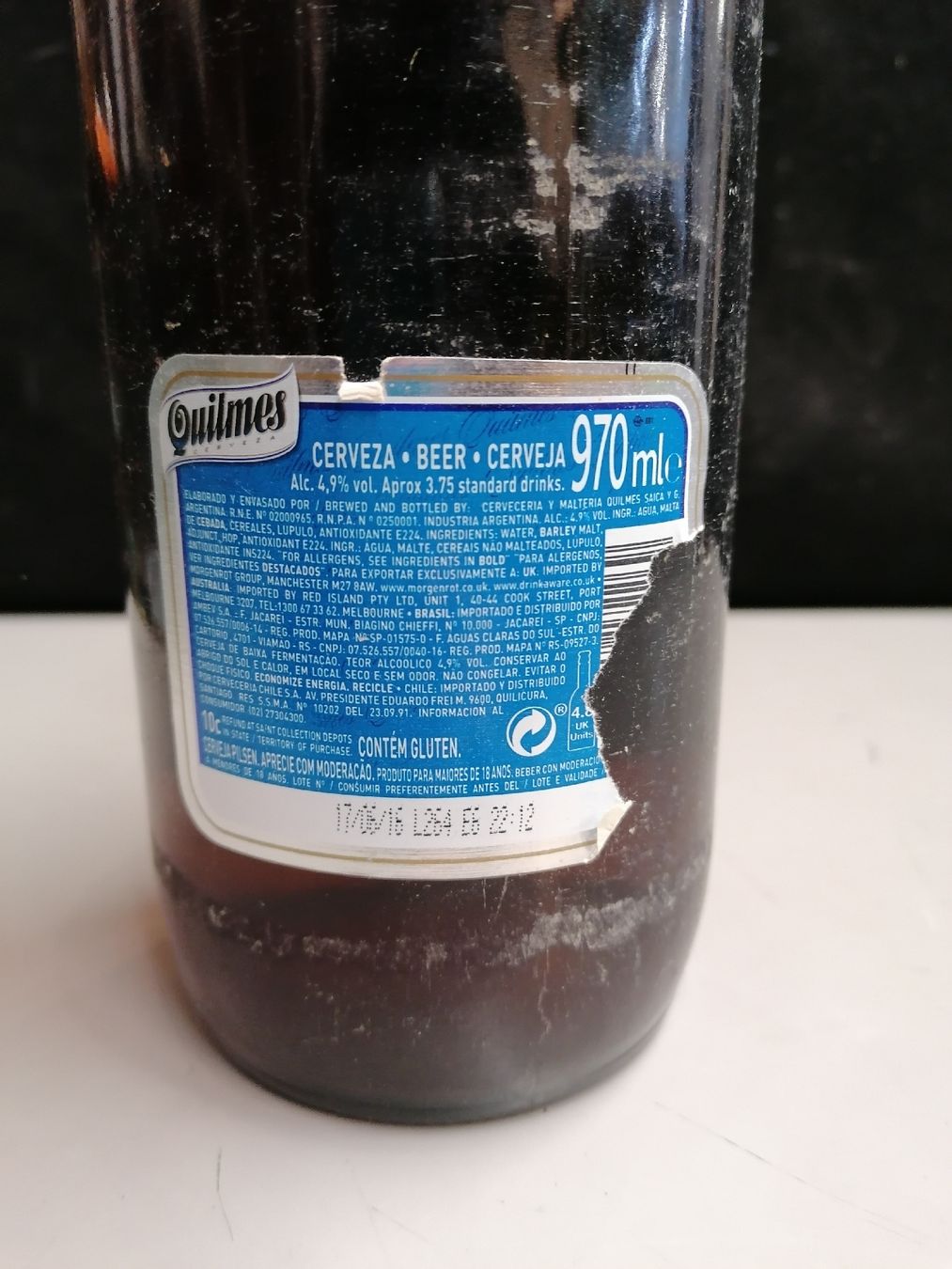Bevande alcoliche: QUILMES CERVEZA  – Nuovo (secondo la descrizione) da Genève venduto da Leboucheoreilles 4