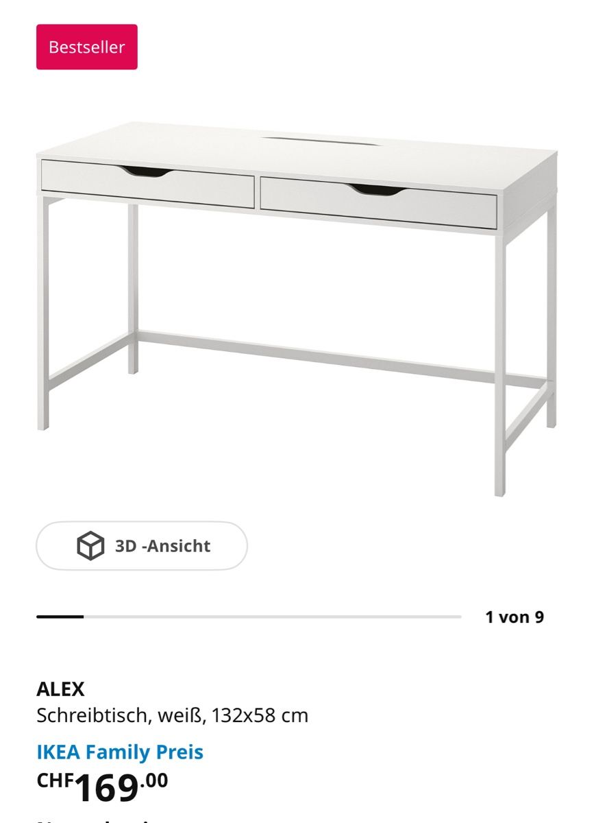 Scrivanie: Ikea Schreibtisch  – Usato da Zürich venduto da Nojemu
