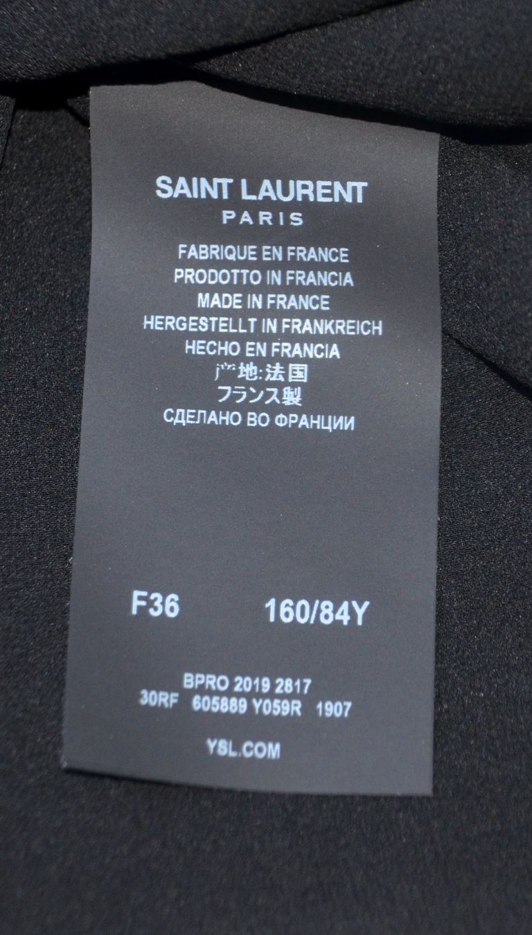 Saint Laurent Vestiti: Saint Laurent Kleid / robe ..36 100% Seide / soie – Usato da Collonges venduto da Auganien 6