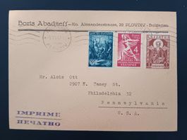 BULGARIEN PLOVDIV NACH DEN USA 1947