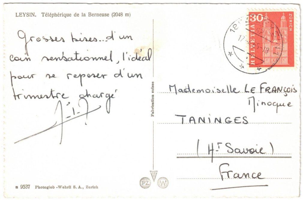 Cartoline postali: Leysin - Gondelbahn – Usato da Binningen venduto da Mountainrider 1