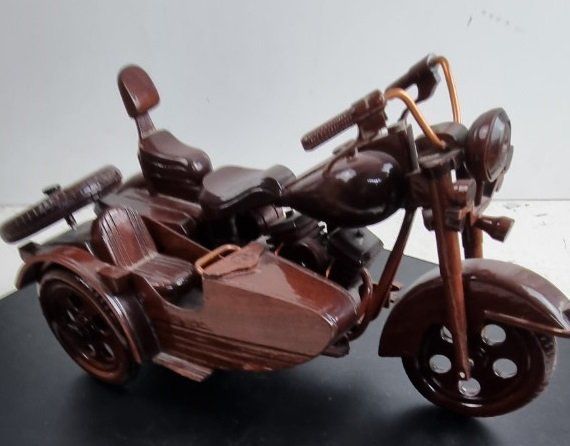 Modellbausätze & Standmodelle: Töff Motorrad Harley Davidson aus Holz – Gebraucht aus Flums von Flumsantik 3