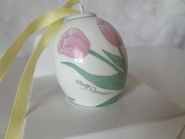 Hutschenreuther Ei, 1985,   mit Tulpen, 1. Ausgabe