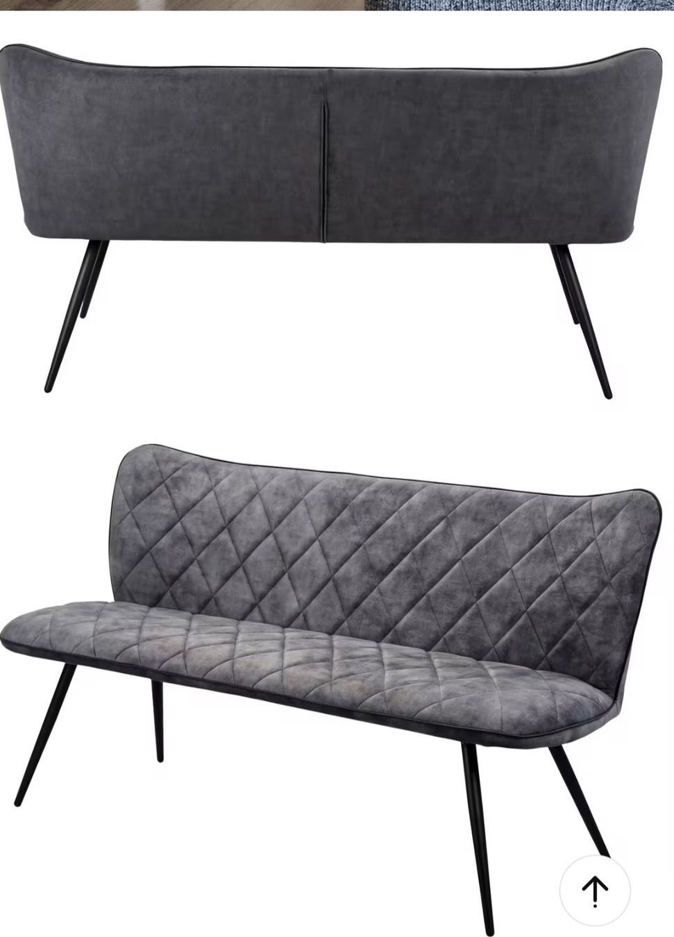 Panchine: Sitzbank  Metall, Textil grau – Usato da Wittenbach venduto da Schnuggihaas 3