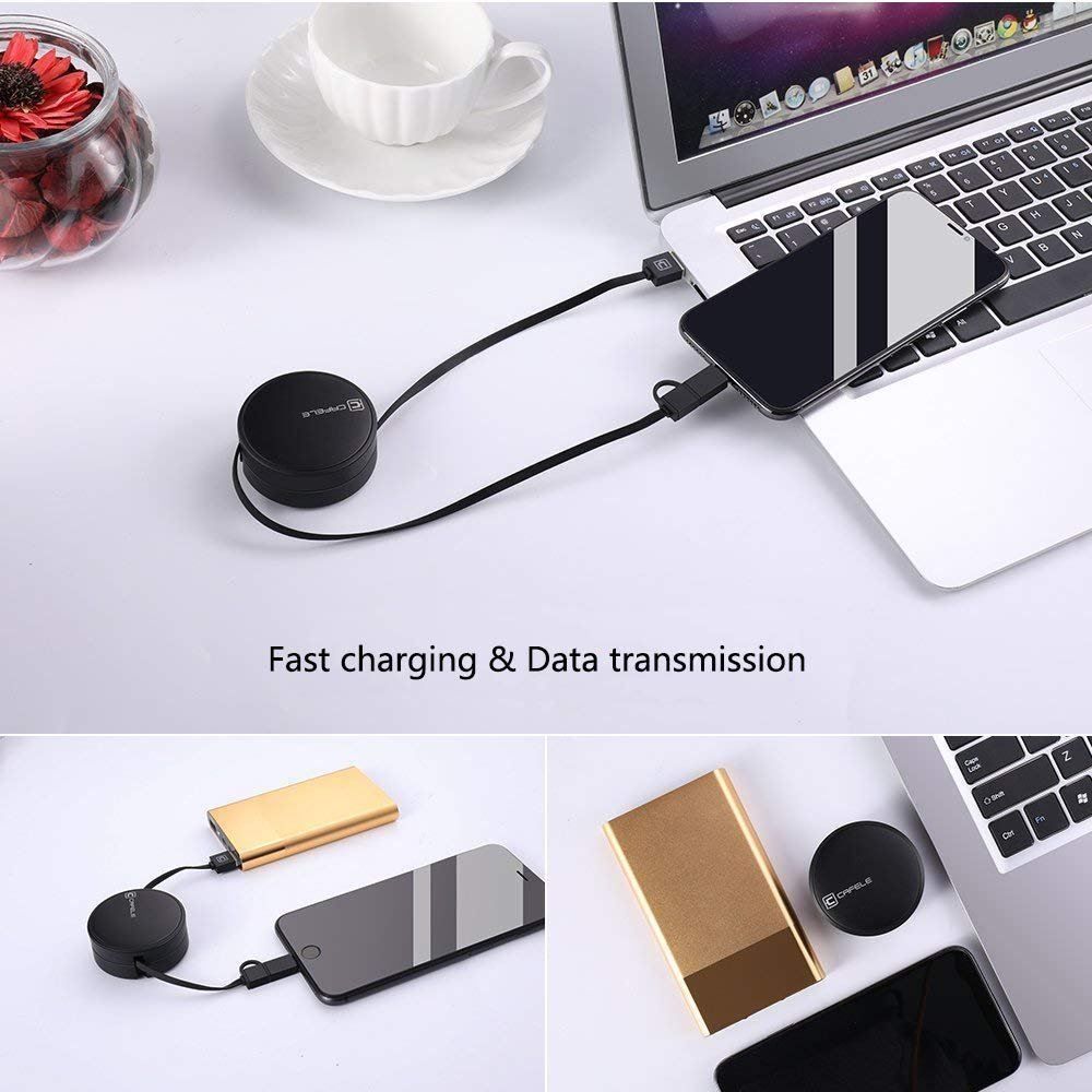 Câbles: Câble chargeur rétractable IOS&Micro USB – Neuf avec emballage d'origine à Morges par DigiAC 4