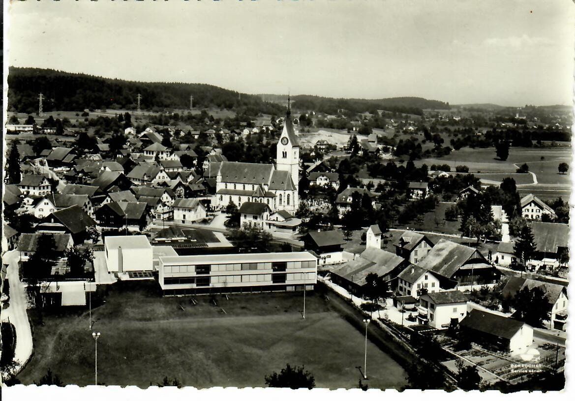 Cartoline postali: mit dem Flugzeug über Merenschwand – Usato da Hochdorf venduto da Ziegel-16