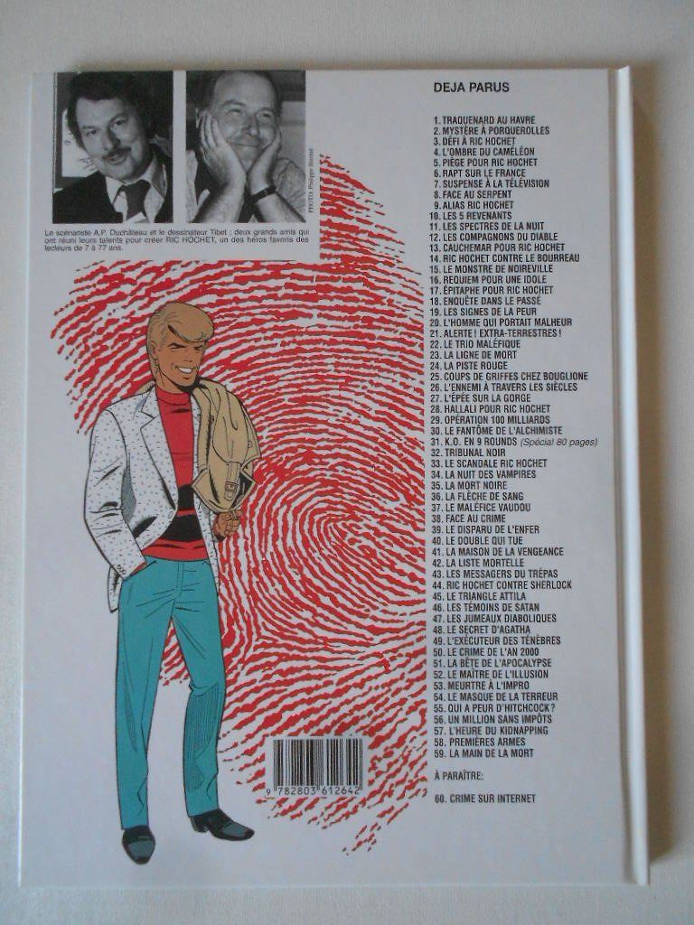 Fumetti: RIC HOCHET  -  LA MAIN DE LA MORT – Usato da Bex venduto da Giorgiob 1