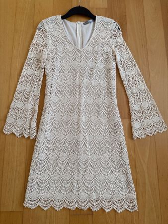 Hallhuber Kleid aus Spitzen Grösse 36 - creme Spitzenkleid