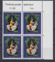 Variété 1105 Schnee auf den Zweigen bloc de 4 (600.--)