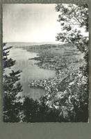 AK sw Montreux VD Vevey,von oben,vue générale ≈ 1956