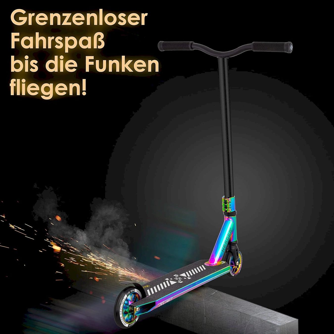 Scooter: KESSER X-Limit-Pro Stunt Scooter rainbow – Nuovo e nell'imballaggio originale da Bottighofen venduto da zaap 2