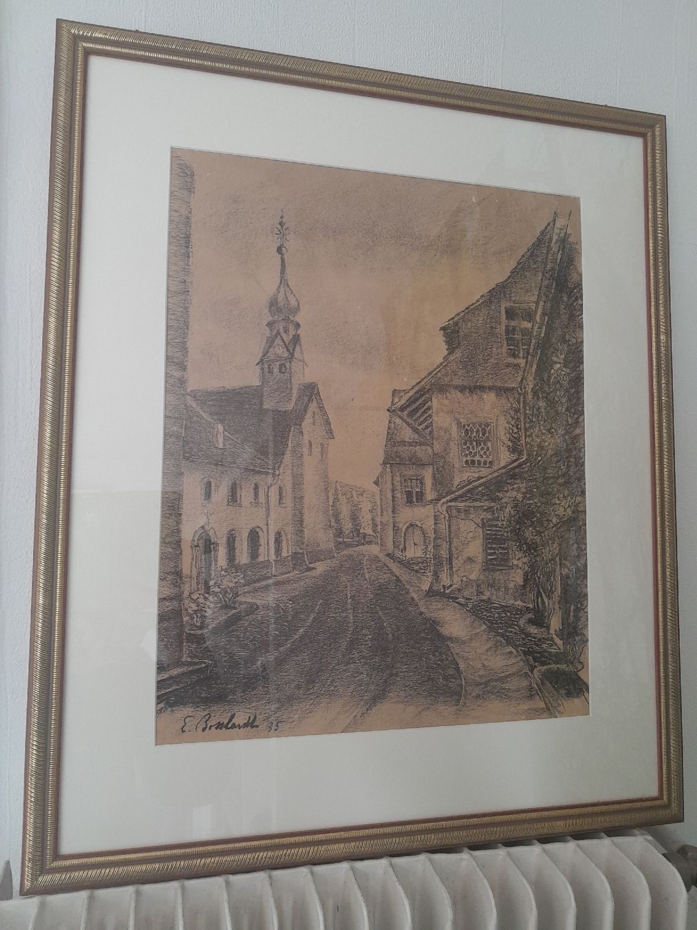 Grafica & Litografie: E. Bosshardt Schweizer Maler 1935 – Usato da Rossrüti venduto da Hansi778