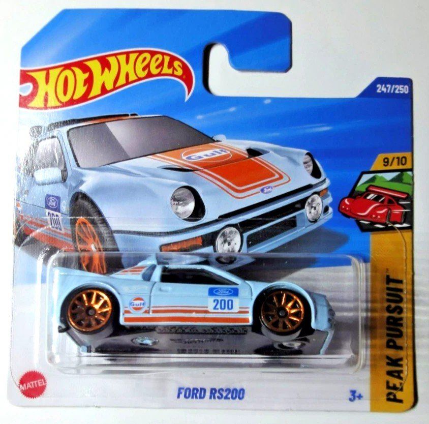 Hot Wheels Giocattoli: Ford RS200 Gulf Racing – Nuovo (secondo la descrizione) da Schwerzenbach venduto da Bernardo1971