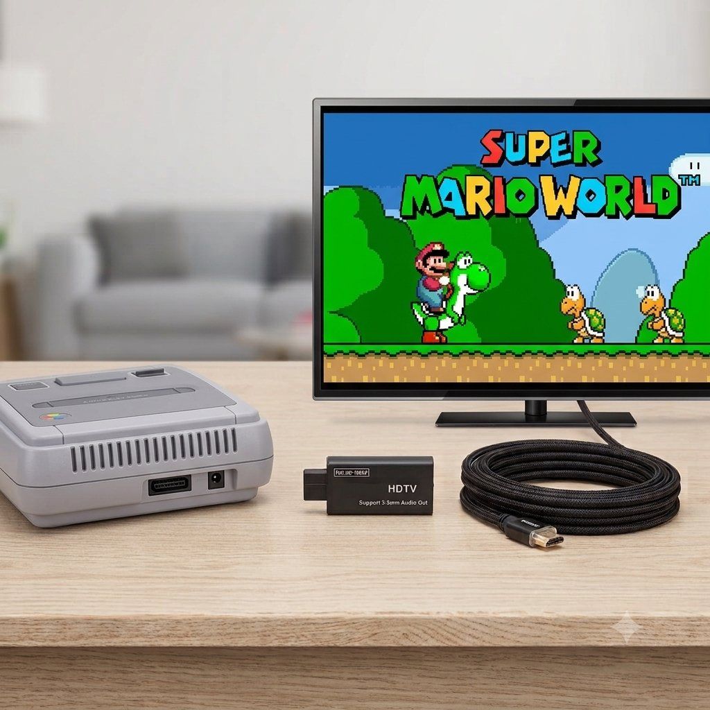 Cavi: Super Nintendo HDMI Adapter / Digitec Preis CHF 39.85 / SNES – Nuovo e nell'imballaggio originale da Uster venduto da -FPS- 1