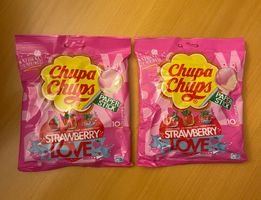 2 Packungen Chupa Chups Strawberry Love Lollis