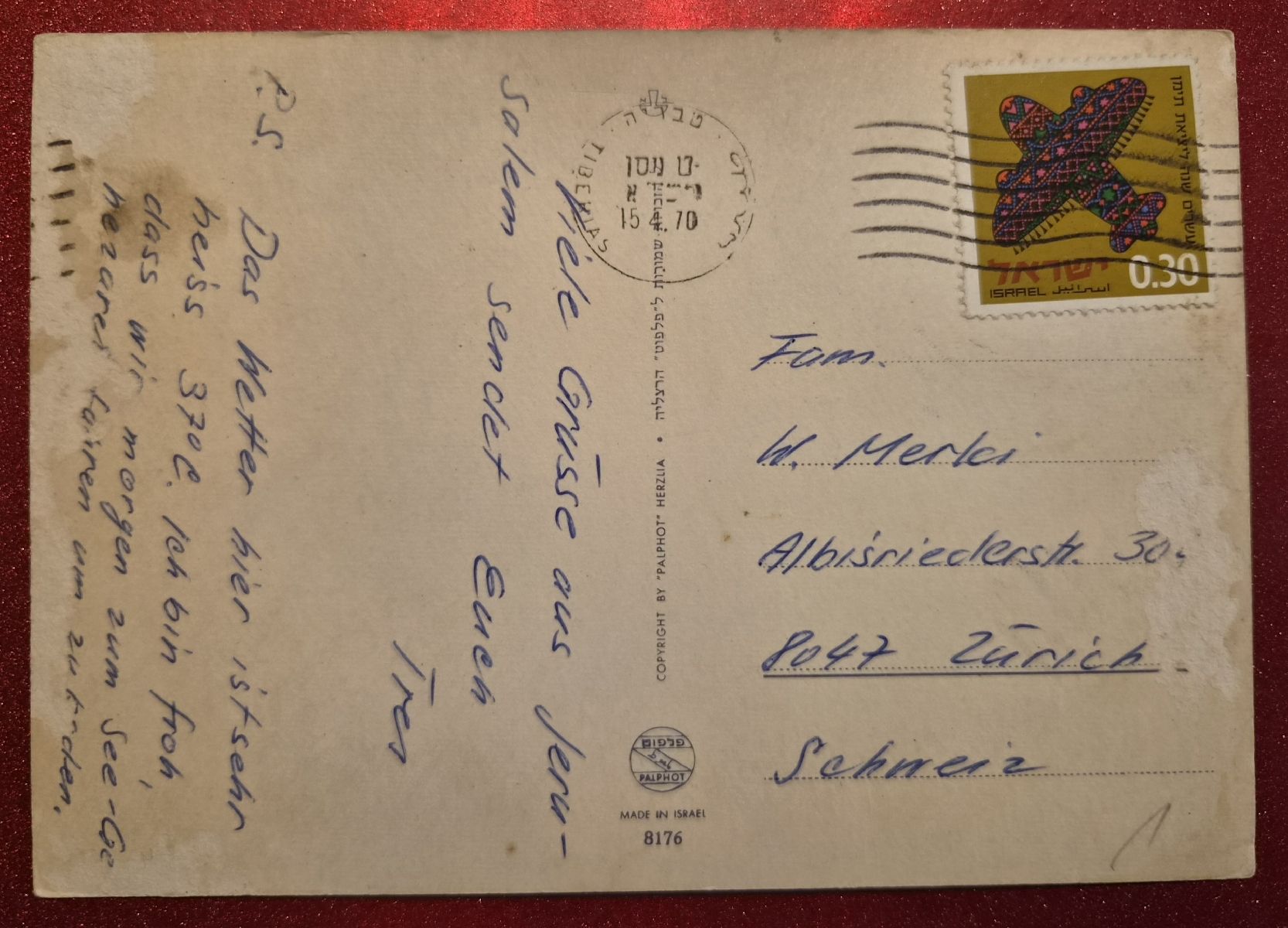 Cartes postales: Jerusalem 1970 – D'occasion à Melchnau par Arthurius 1