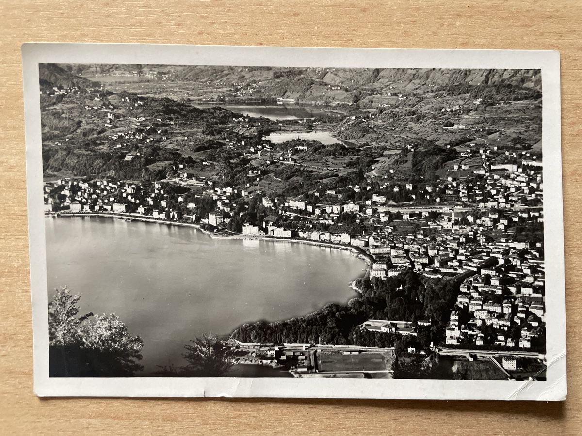Ansichtskarten: Alte Ansichtskarte Lugano nach Deutschland 1929 – Gebraucht aus Neuhausen am Rheinfall von Arielle55