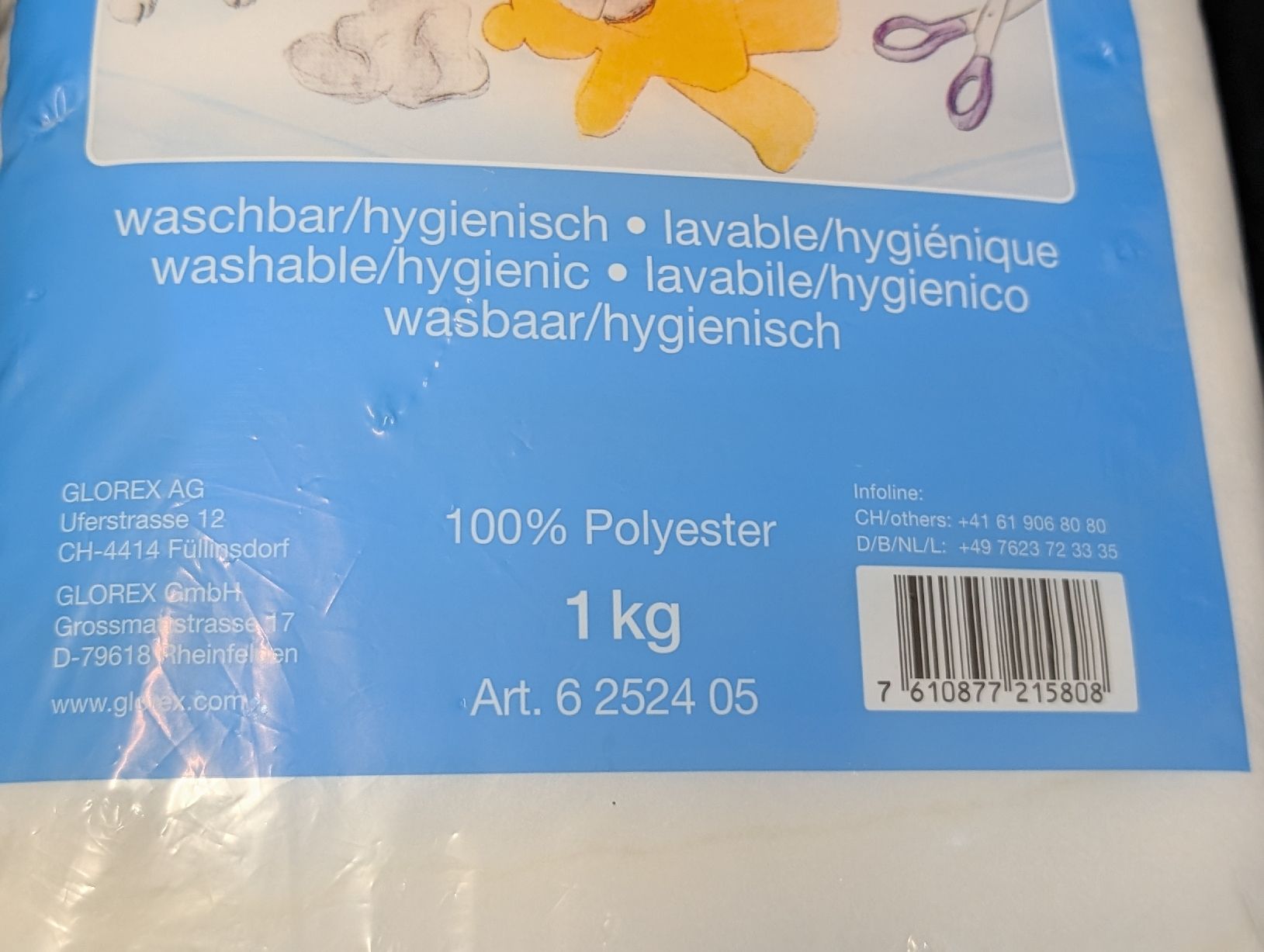 Materiale di riempimento: Glorex Bastelwatte 650g Polyester weiss – Usato da Wiezikon b.Sirnach venduto da CaRo_Second 3