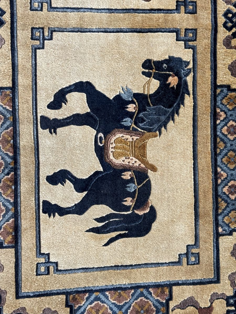 Tappeti: Chinesischer Seidenteppich mit Pferde Motiven – Nuovo (secondo la descrizione) da Liestal venduto da galerie_nategh 1
