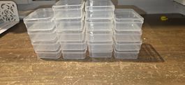 Aufbewahrungsböxli transparent 18 Stk. neu