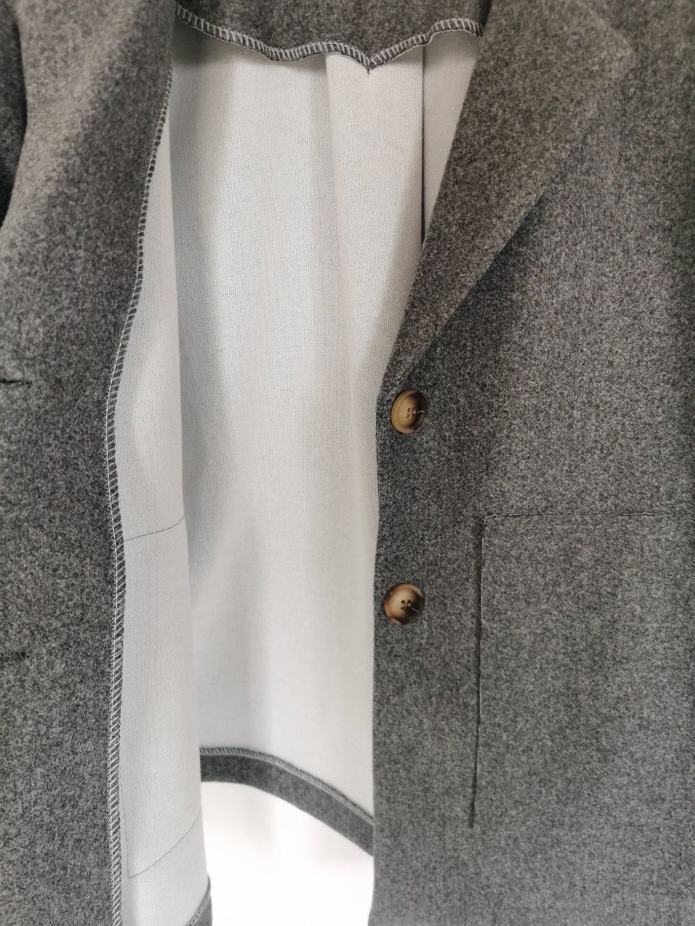 Giacche: graue Jacke, Mantel, Blazer Gr. M Stoffjacke – Usato da Sarmenstorf venduto da taosun 1