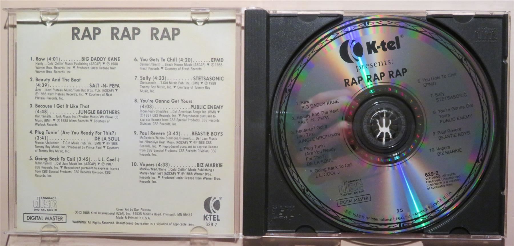 CD: CD Rap Rap Rap, USA 1988 – Usato da Oberriet SG venduto da Manick 2