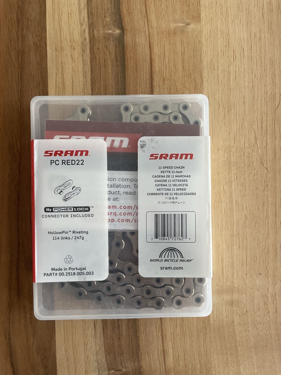 Sram Pezzi di ricambio: SRAM PC RED22 Kette 11-fach – Nuovo e nell'imballaggio originale da Oberrieden venduto da alpswiss 1