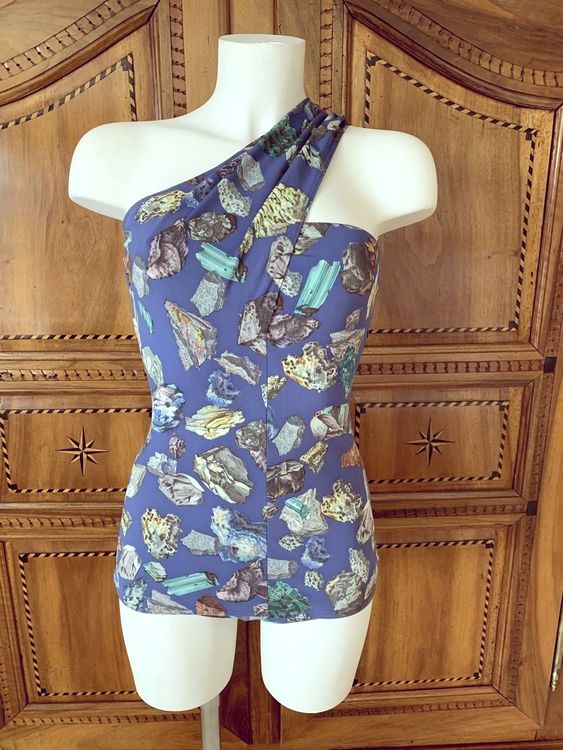 Maillot De Bain Vintage Hermès Une Pièce - Taille 38, Orange, Occasion Excellent état