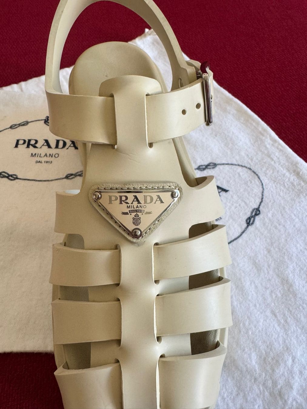Prada Scarpe da donna: PRADA - Rubber Monolith Sandale – Usato da Reinach BL venduto da Yugi-Cards 3