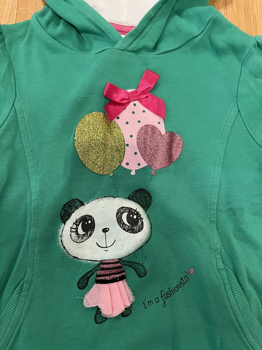Camicette, T-shirt & Top: Panda Shirt mit Kapuze 104 – Usato da Zürich venduto da Gabi_78 1