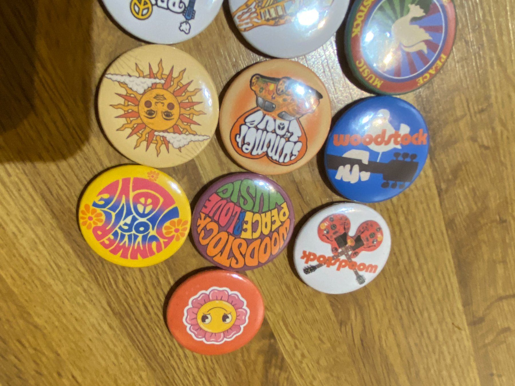 Magnete: Woodstock Magnete Love & Peace – Neu (gemäss Beschreibung) aus Basel von FatCatPacksTheRatt 4