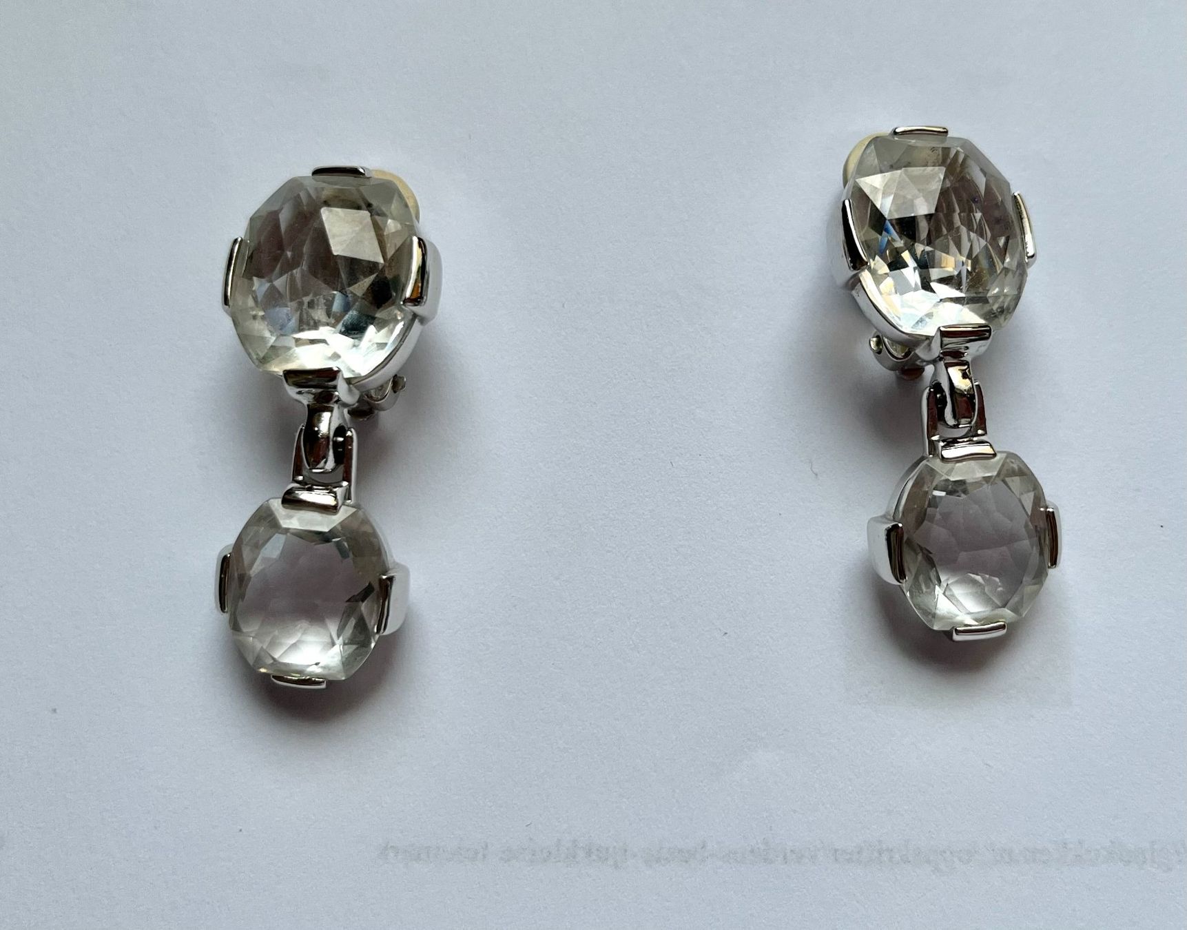 Swarovski Orecchini pendenti & Orecchini a lobo: Swarovski Vintage Ohrclips – Usato da ST. GALLENKAPPEL venduto da EliB